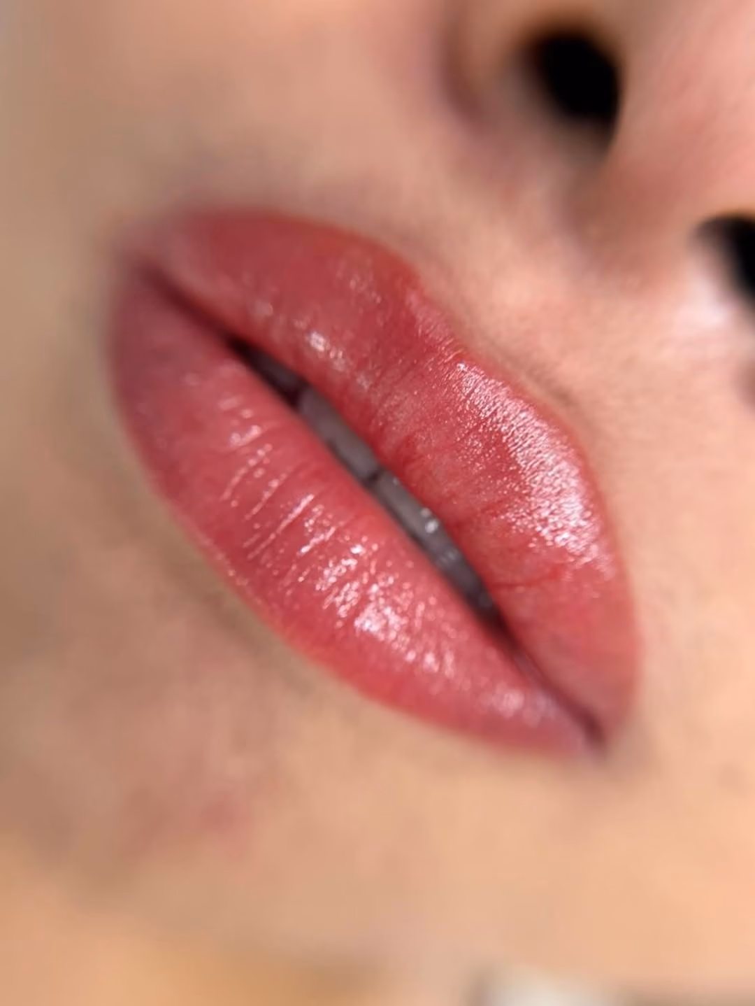 Labios con color semipermanente en el Estudio Antonella Paludi